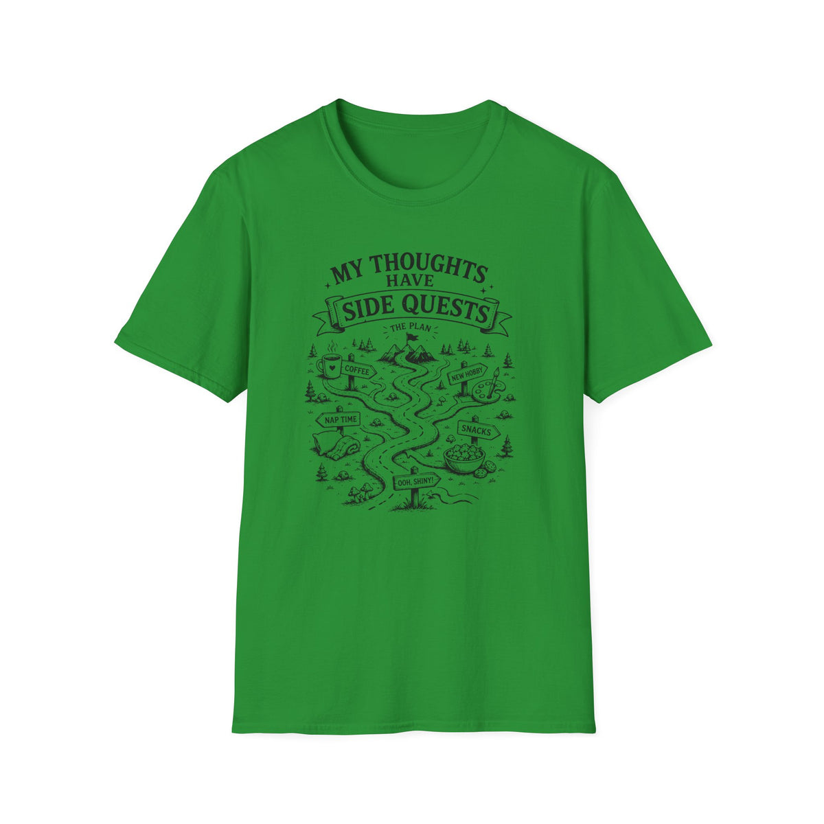 My Thoughts Have Side Quests T-Shirt