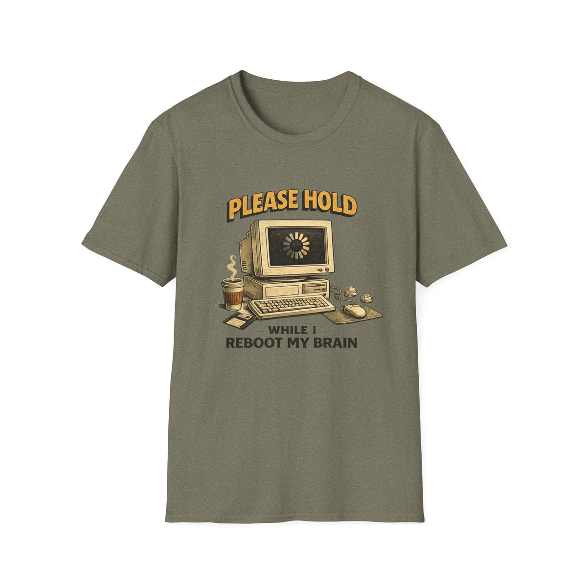 Please Hold While I Reboot My Brain T-Shirt