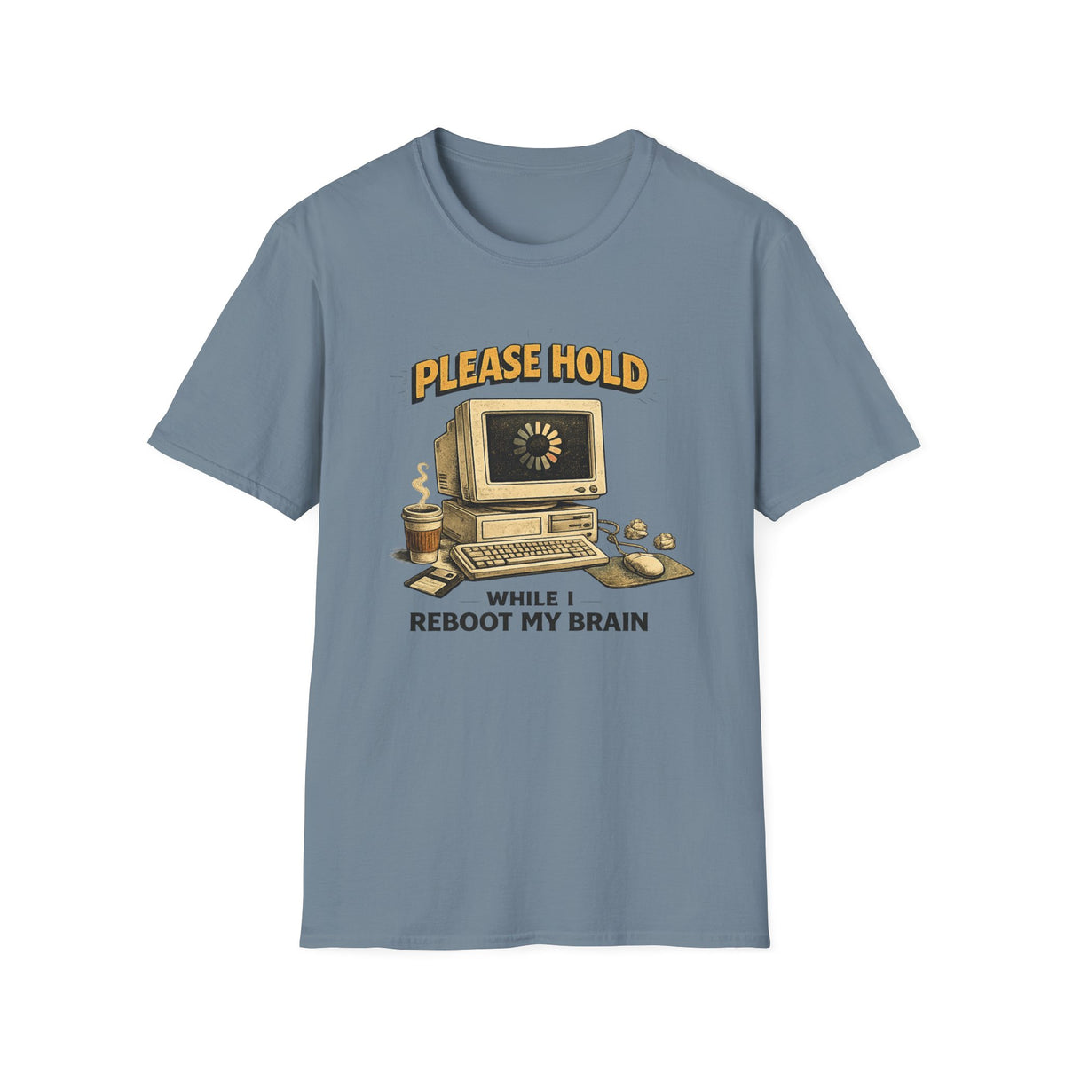 Please Hold While I Reboot My Brain T-Shirt