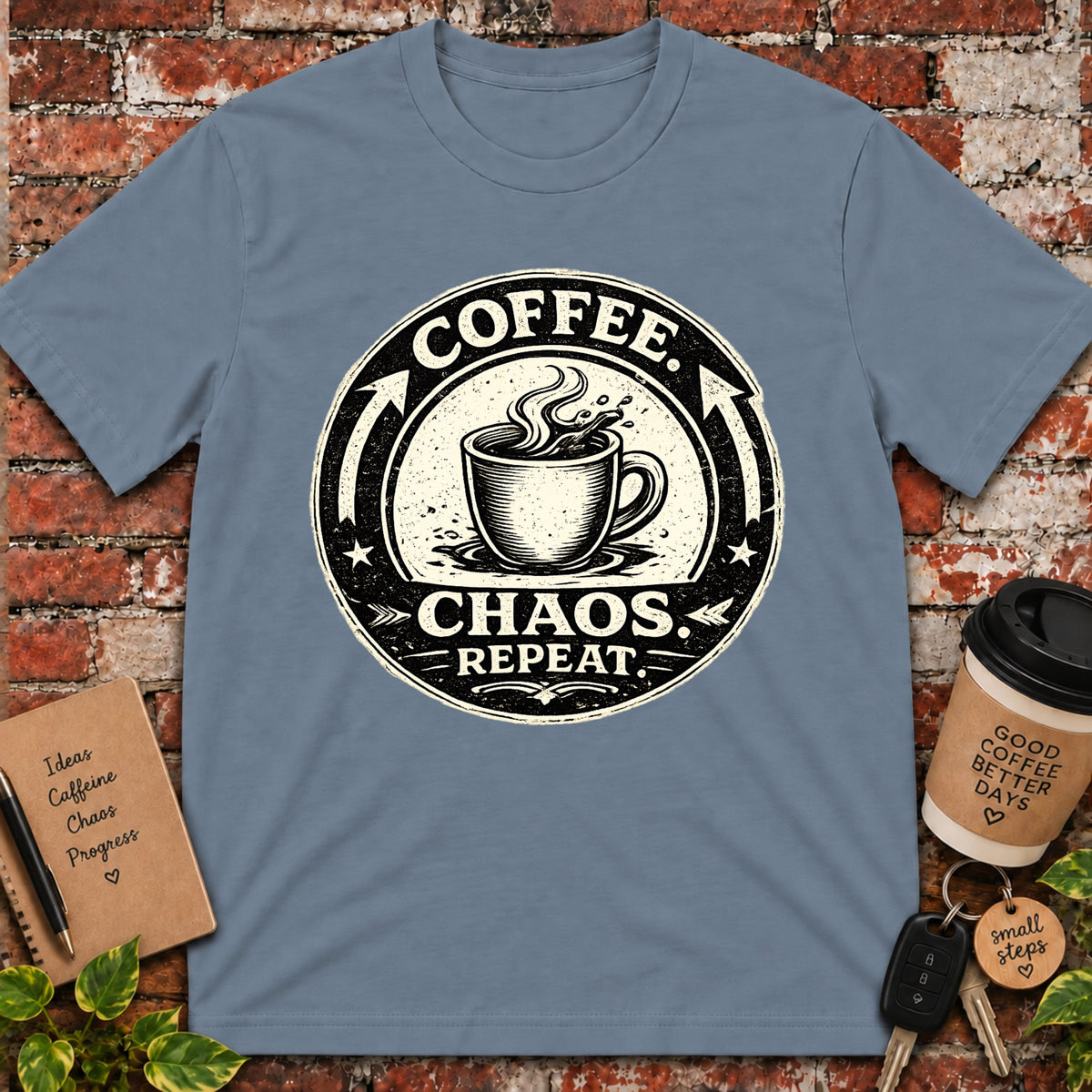 Coffee. Chaos. Repeat. T-Shirt