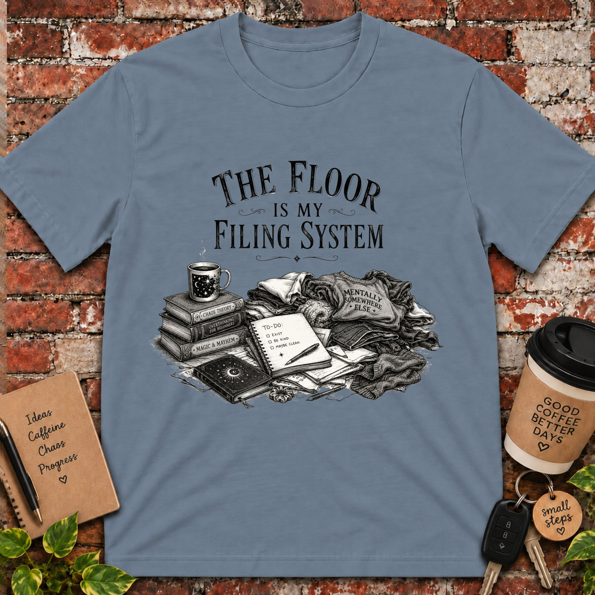 The Floor is My Filing System T-Shirt