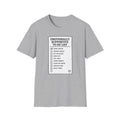 Emotionally Supportive To Do List T-Shirt