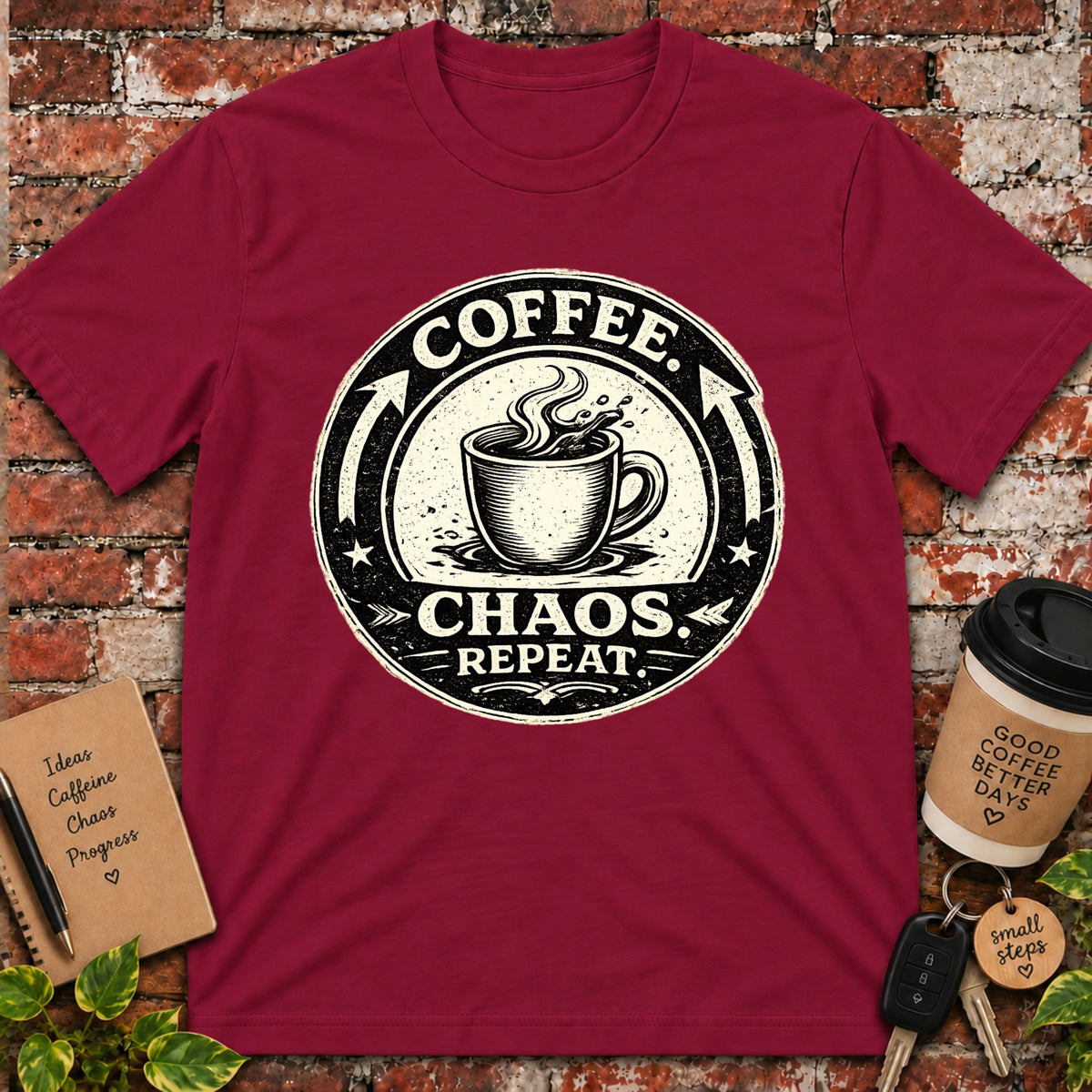 Coffee. Chaos. Repeat. T-Shirt