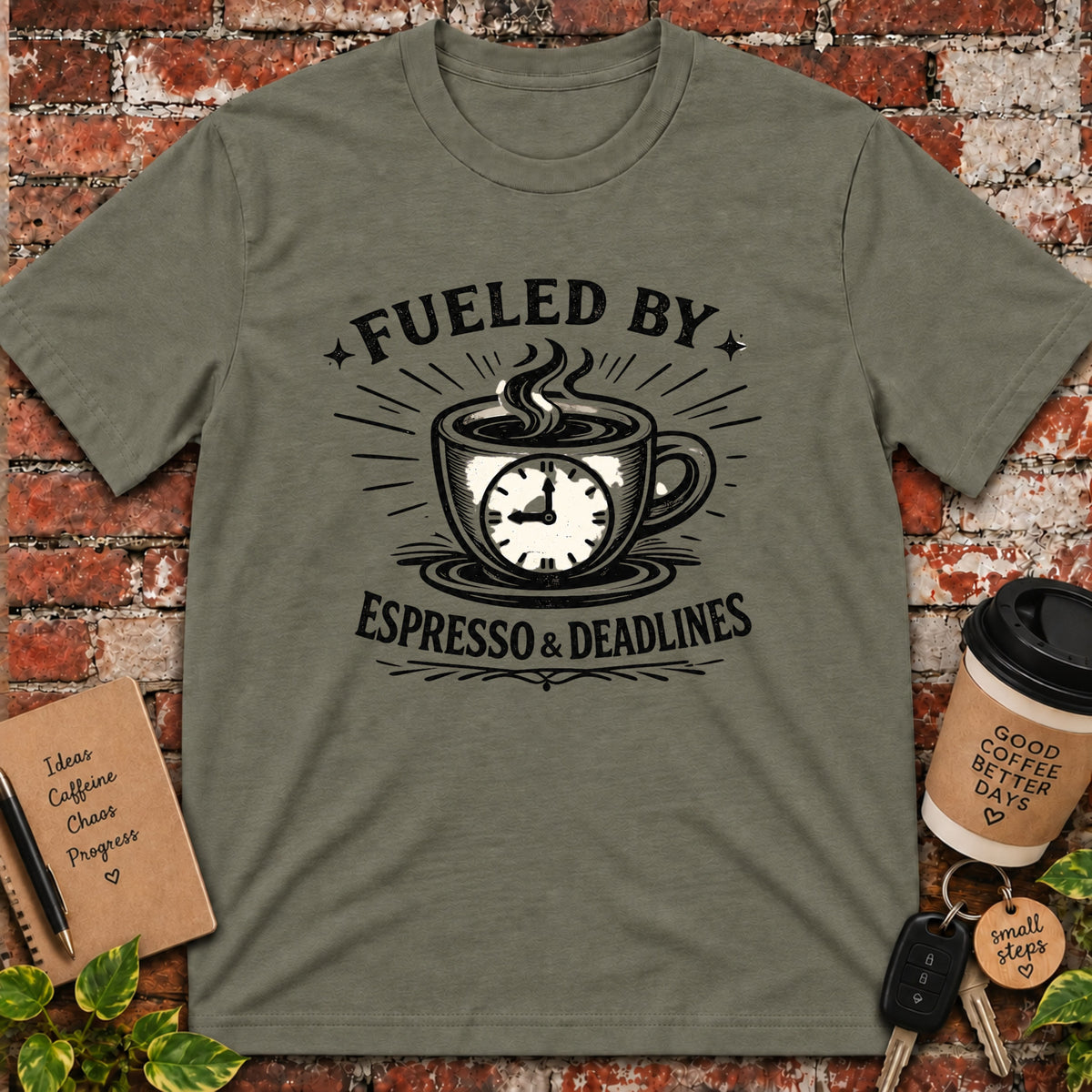 Fueled by Espresso and Deadlines T-Shirt