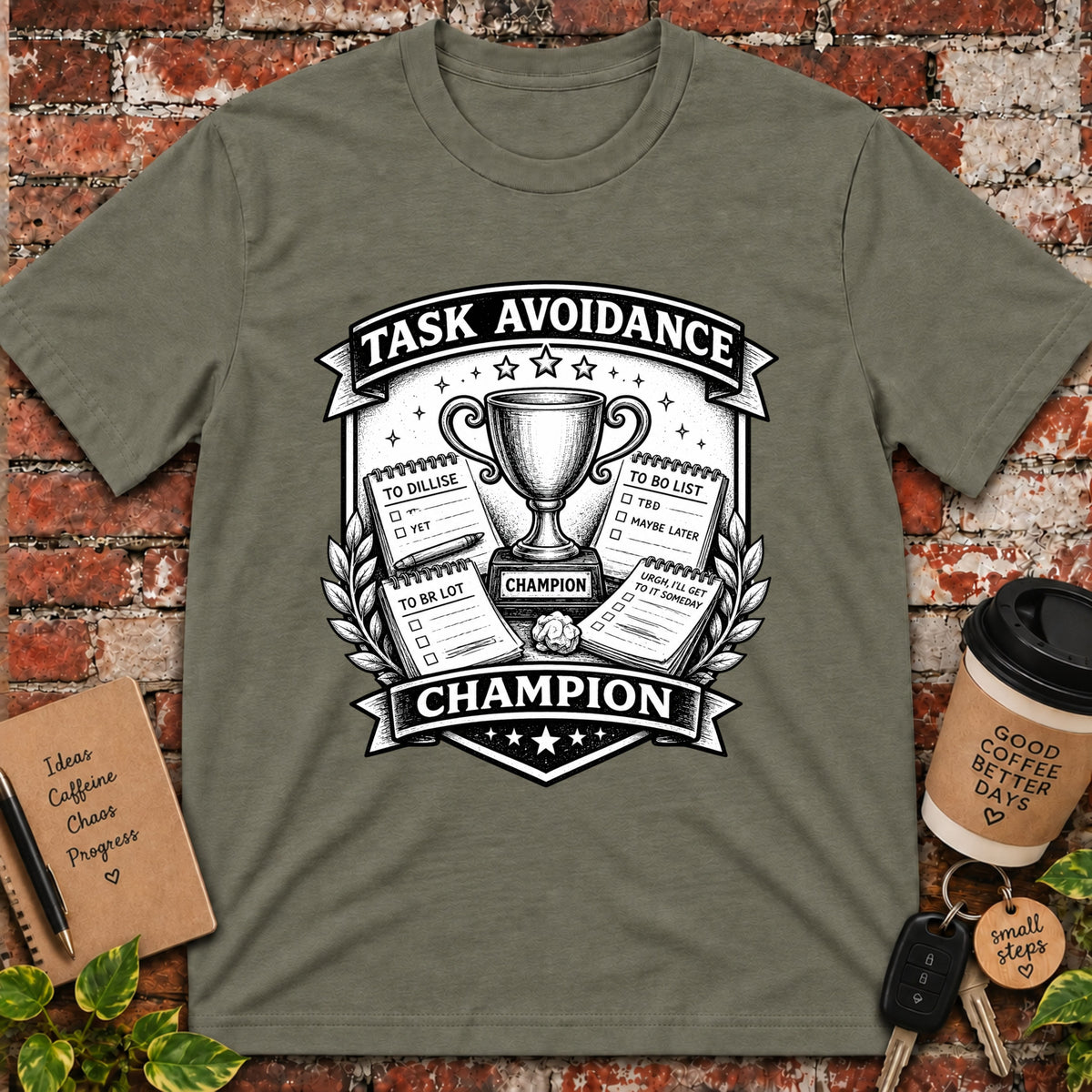 Task Avoidance Champion T-Shirt