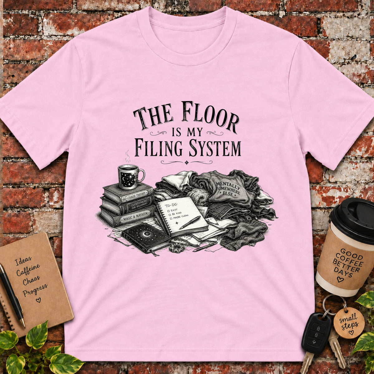 The Floor is My Filing System T-Shirt