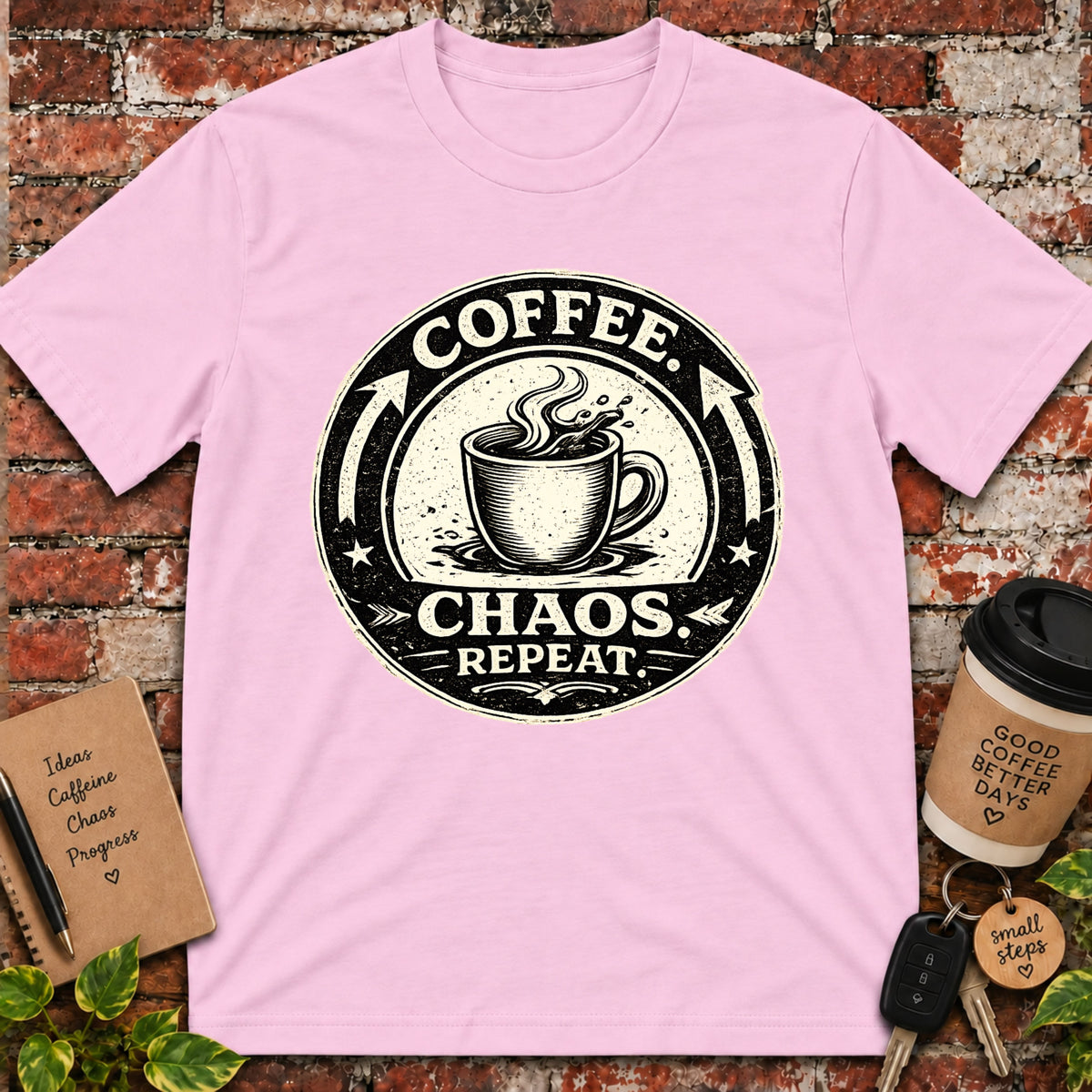 Coffee. Chaos. Repeat. T-Shirt