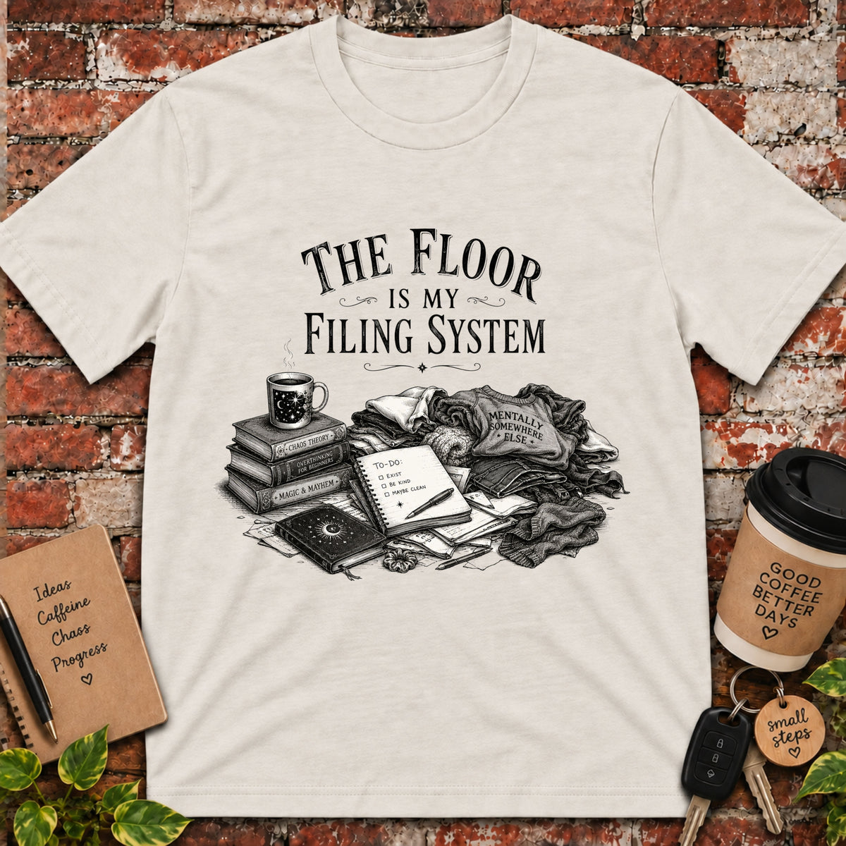 The Floor is My Filing System T-Shirt