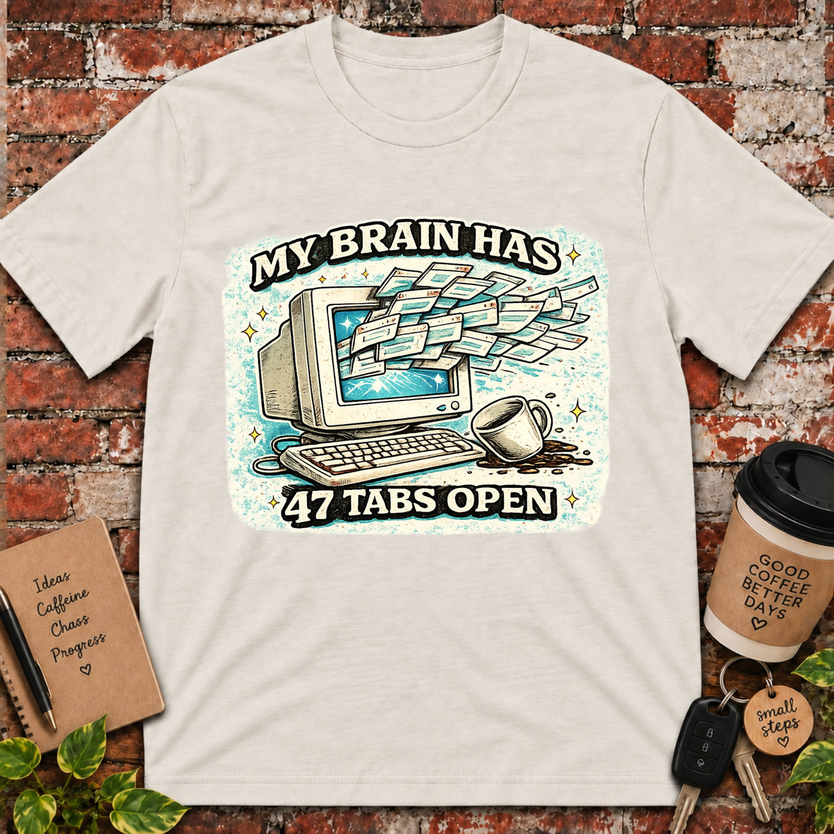 My Brain Has 47 Tabs OpenT-Shirt