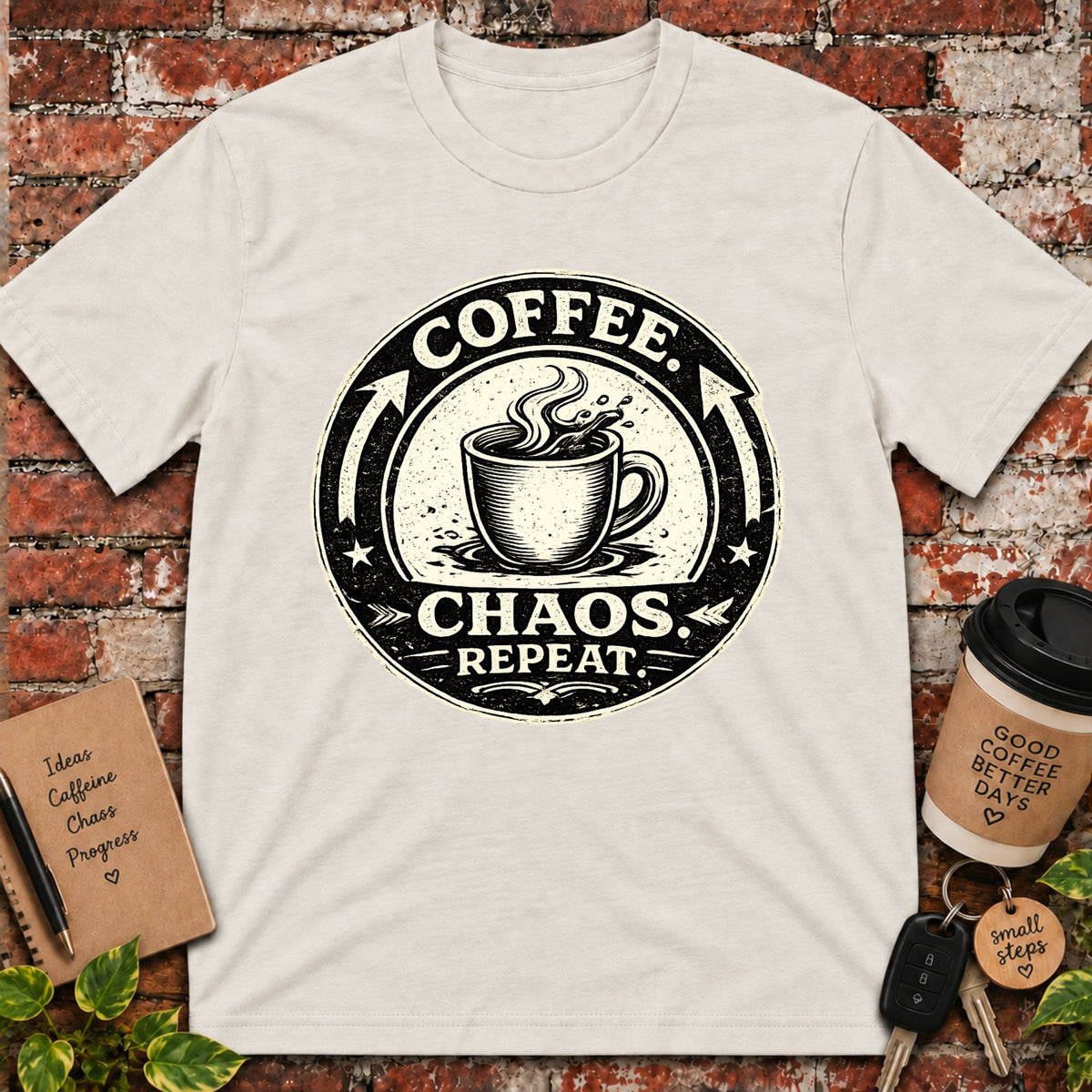 Coffee. Chaos. Repeat. T-Shirt