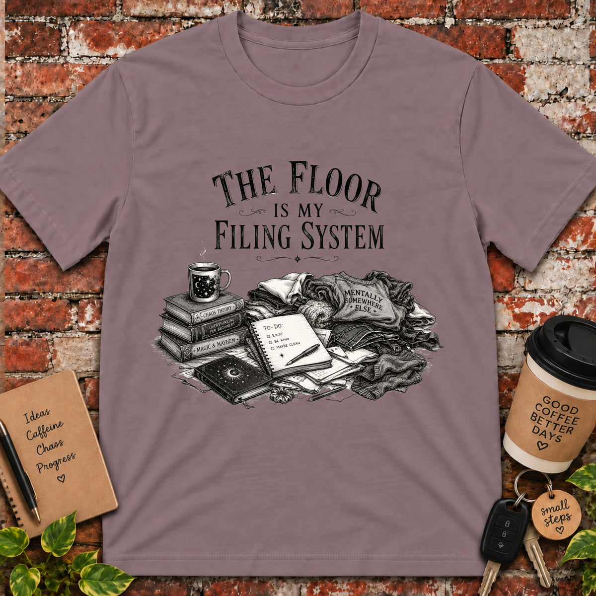 The Floor is My Filing System T-Shirt