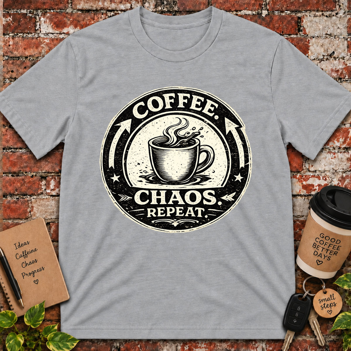Coffee. Chaos. Repeat. T-Shirt